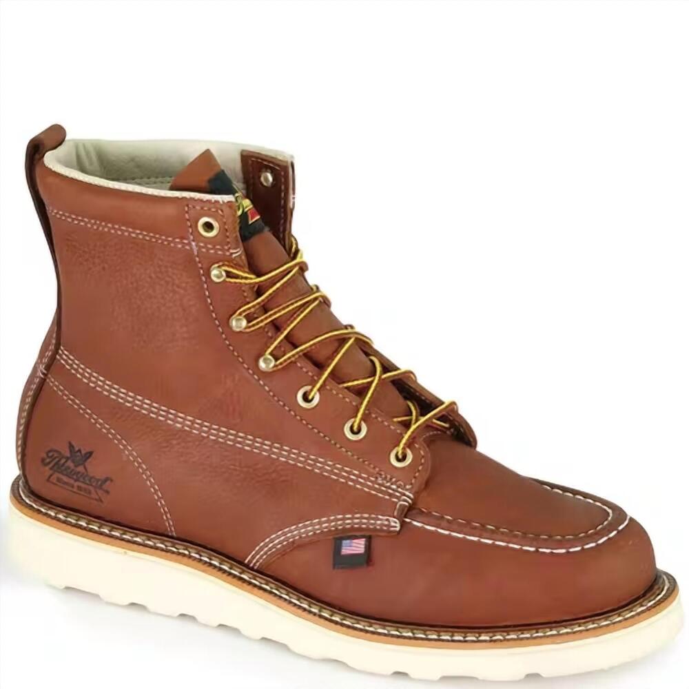 NEW THOROGOOD men's american heritage work boots in tobacco